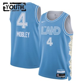 Barn Cleveland Cavaliers Tröja Evan Mobley Nike 2024-25 City Edition Blå Swingman